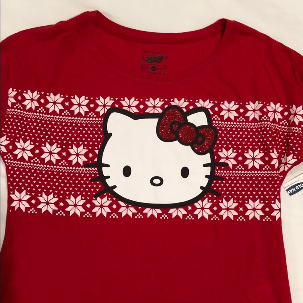 Girls Hello Kitty 3/4 sleeve shirt - Picture 2 of 2